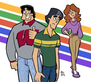 80s Style College Trio