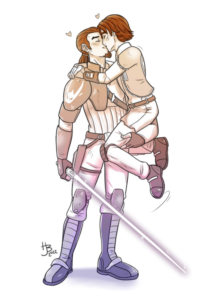 Short king and his Jedi knight